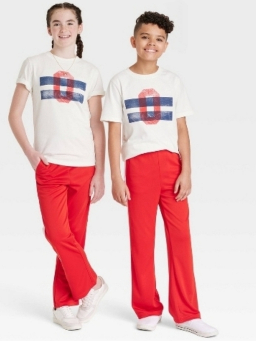 Kids Red Straight-Leg Pants - Unbranded